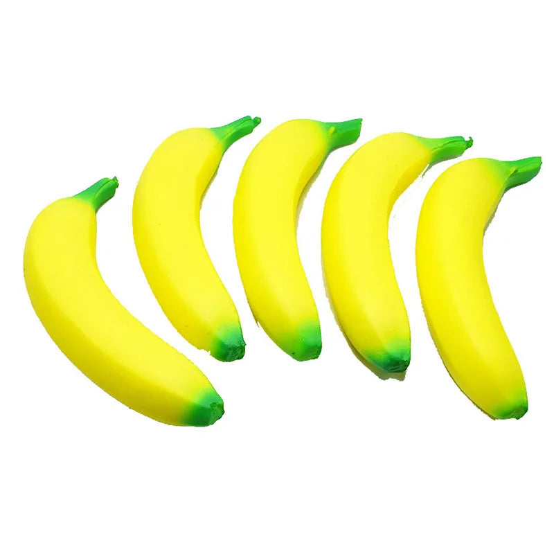 Anti-stress Squishy Banana Toys Slow Rising Jumbo Squishy Fruit Squeeze Toy Funny Stress Reliever Reduce Pressure