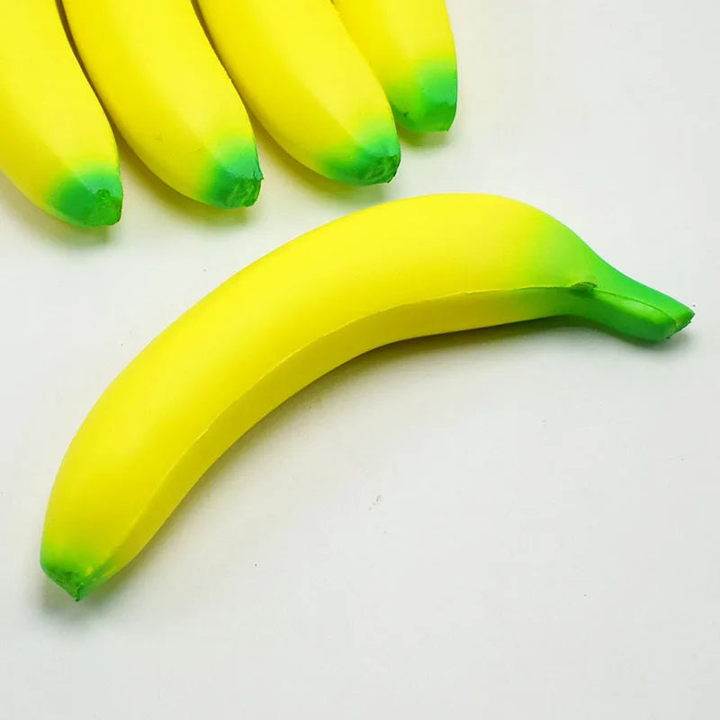 Anti-stress Squishy Banana Toys Slow Rising Jumbo Squishy Fruit Squeeze Toy Funny Stress Reliever Reduce Pressure