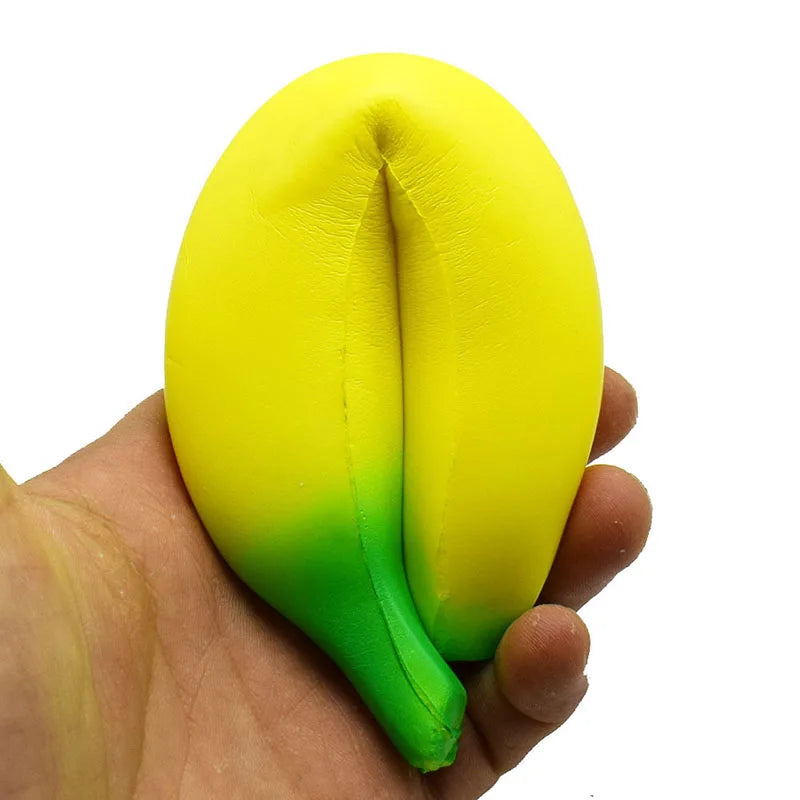 Anti-stress Squishy Banana Toys Slow Rising Jumbo Squishy Fruit Squeeze Toy Funny Stress Reliever Reduce Pressure