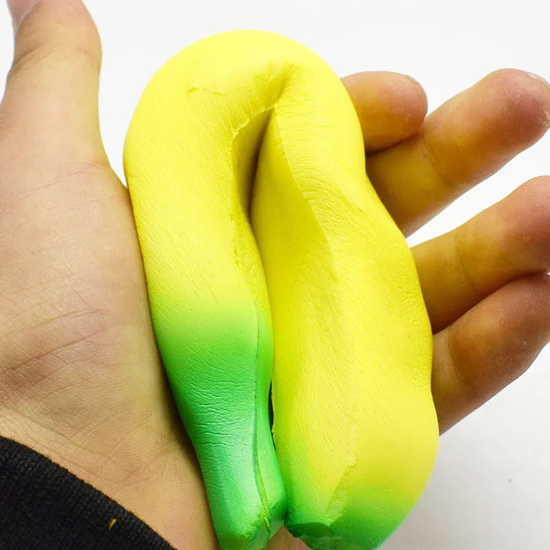 Anti-stress Squishy Banana Toys Slow Rising Jumbo Squishy Fruit Squeeze Toy Funny Stress Reliever Reduce Pressure
