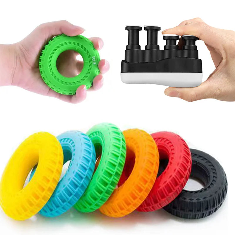 Hand Grip Strengthener Finger Exerciser Occupational Therapy Toys Kids Sensory Fidgets for ADHD, Autism & Anxiety Relief