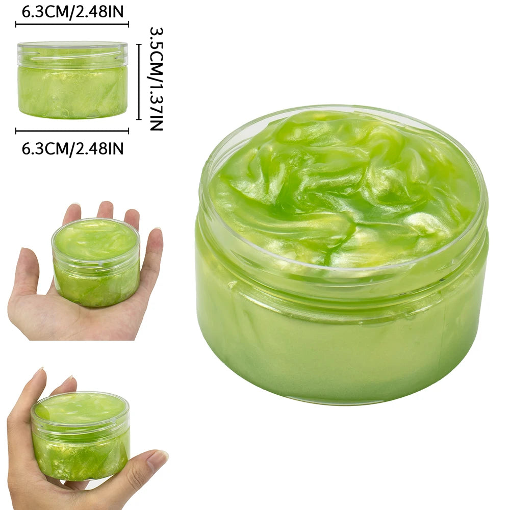Baby Galaxy Slime Kit Stuffers Snot Clear Slime Stress Relief Toys Putty Party Favors Bubble Slime 120ml
