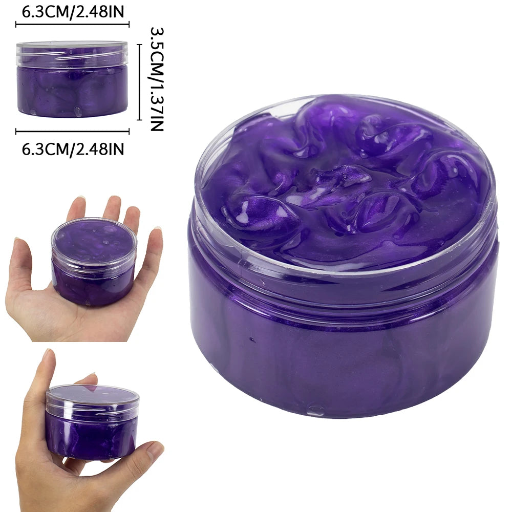 Baby Galaxy Slime Kit Stuffers Snot Clear Slime Stress Relief Toys Putty Party Favors Bubble Slime 120ml