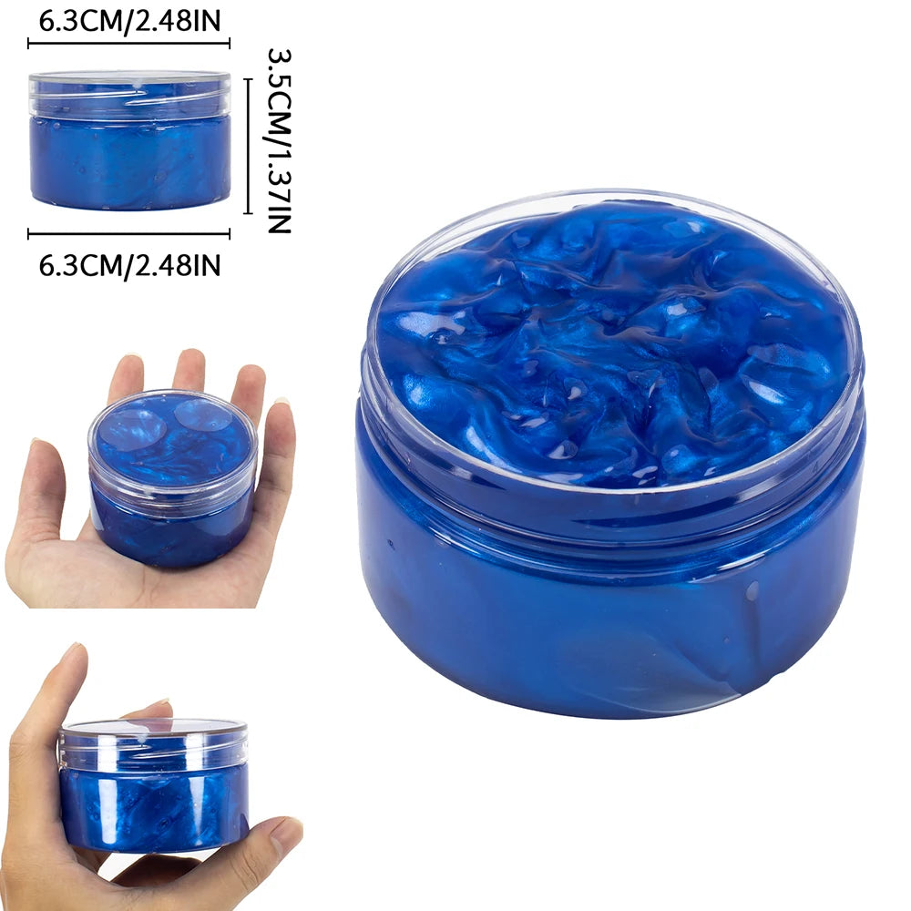 Baby Galaxy Slime Kit Stuffers Snot Clear Slime Stress Relief Toys Putty Party Favors Bubble Slime 120ml