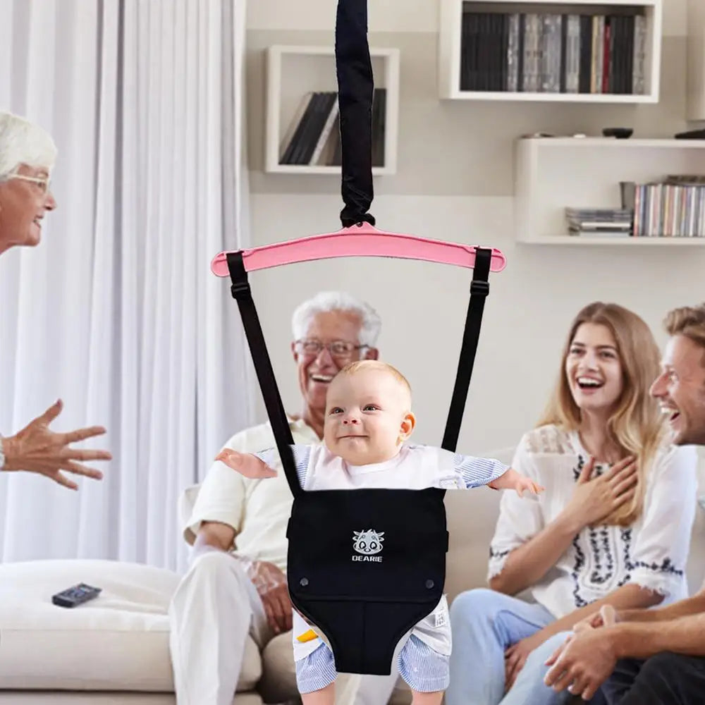 Baby Standing Door Jumper Exerciser Outdoor Baby Swing Bouncing Chair Sliding Adjustment Buckle Kids Jumping Hammock Seat
