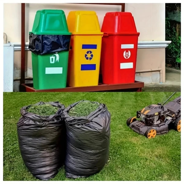 50 gallon black garbage bag, suitable for disposable garbage bags Plastic bags for cleaning 50PCS 39.4in * 47.2in,1.9MIL thick