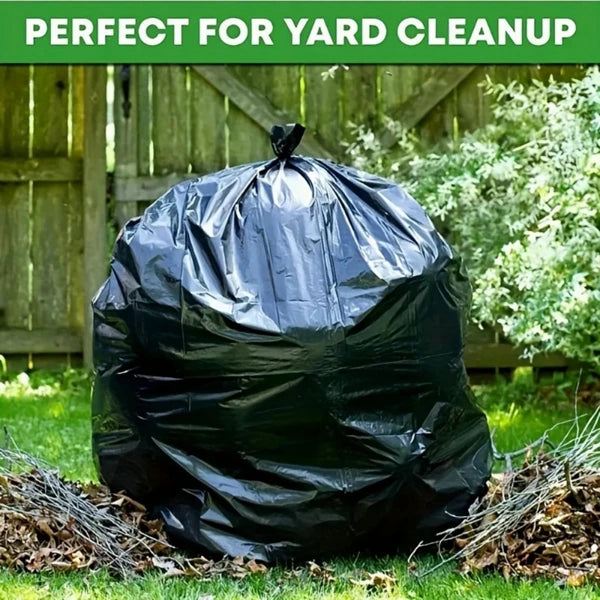 50 gallon black garbage bag, suitable for disposable garbage bags Plastic bags for cleaning 50PCS 39.4in * 47.2in,1.9MIL thick