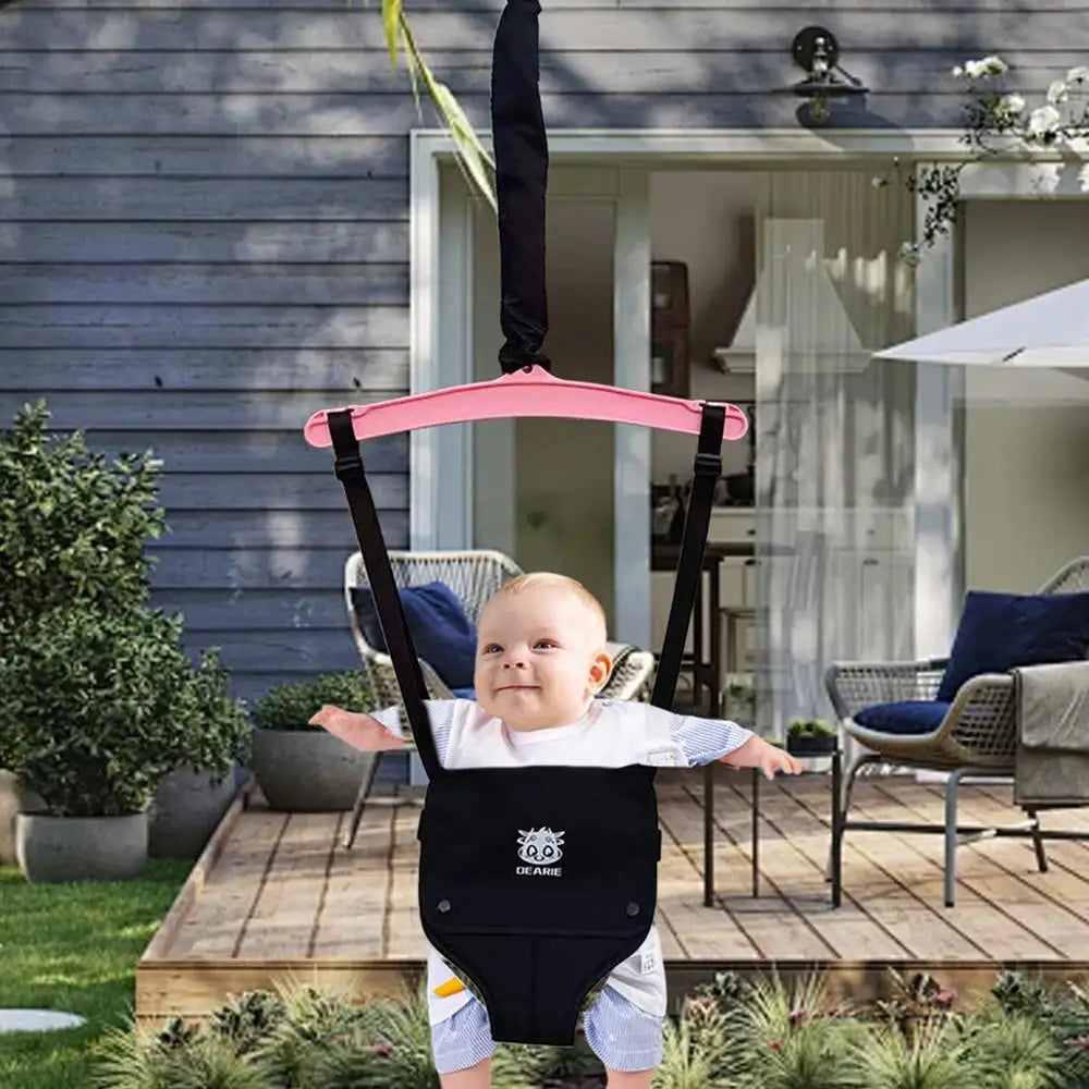 Baby Standing Door Jumper Exerciser Outdoor Baby Swing Bouncing Chair Sliding Adjustment Buckle Kids Jumping Hammock Seat