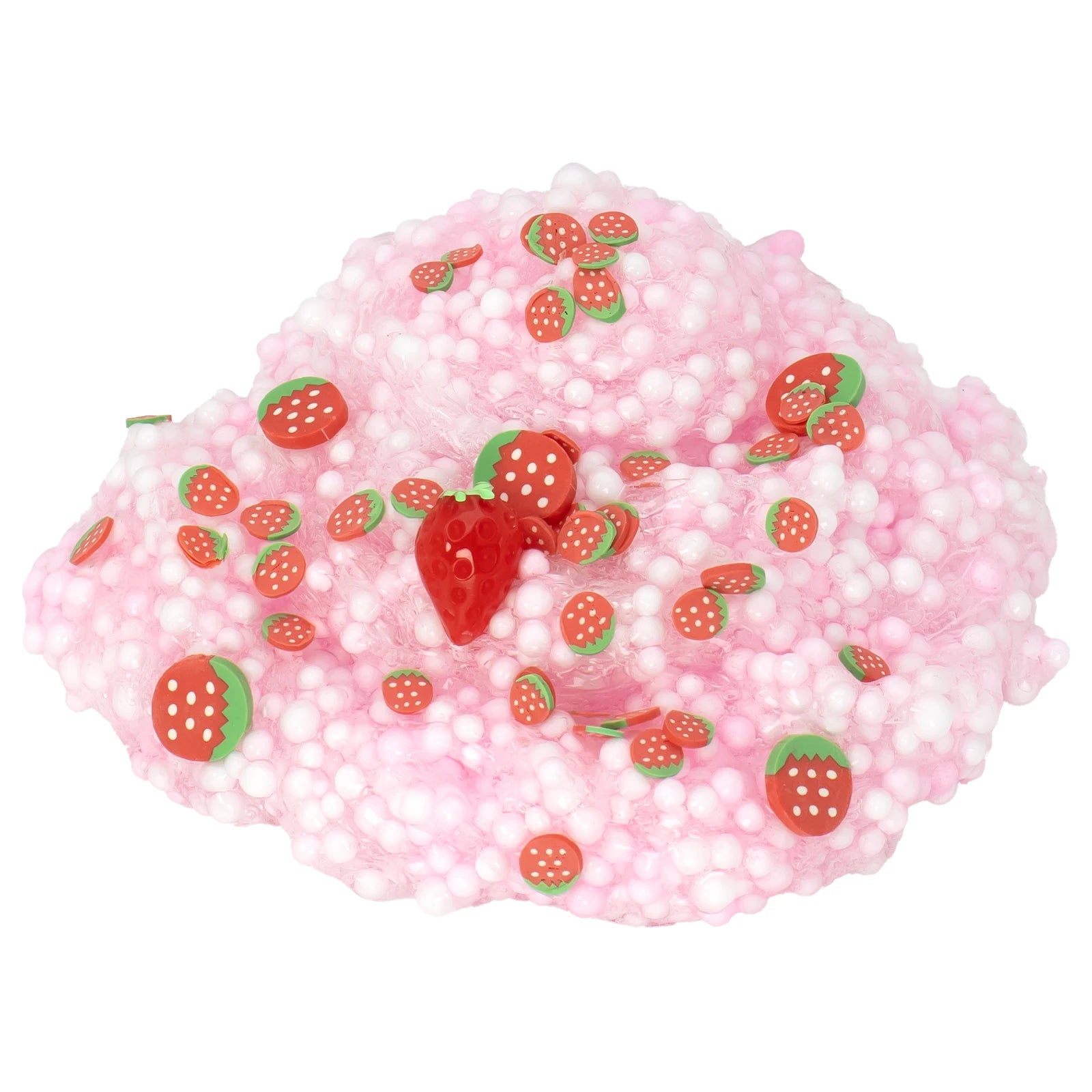 Pack Strawberry Cloud Crunchy Fluffy Slime kit Foam Ball Fruit Sprinkles Slime for Girl and Boys Birthday Gifts Party Favor 70ml