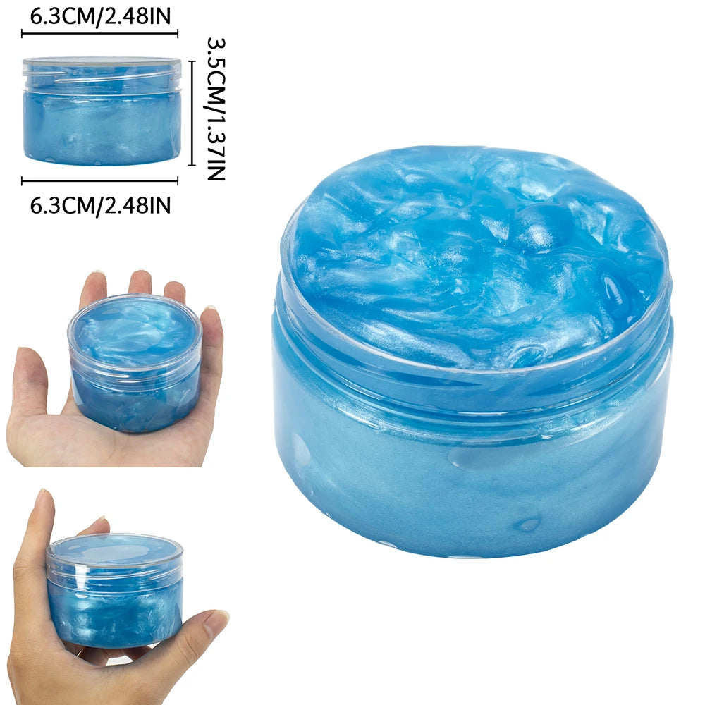 Baby Galaxy Slime Kit Stuffers Snot Clear Slime Stress Relief Toys Putty Party Favors Bubble Slime 120ml