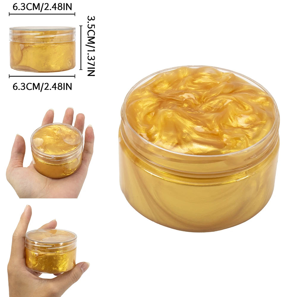 Baby Galaxy Slime Kit Stuffers Snot Clear Slime Stress Relief Toys Putty Party Favors Bubble Slime 120ml
