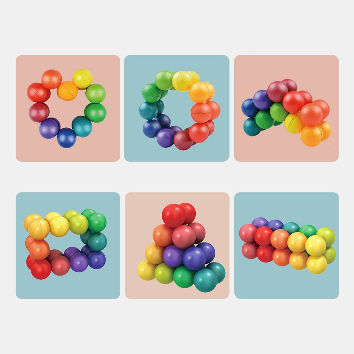 3D Rotating Educational Sensory Balls For Stress & Anxietyelief, Creative Learning Activities