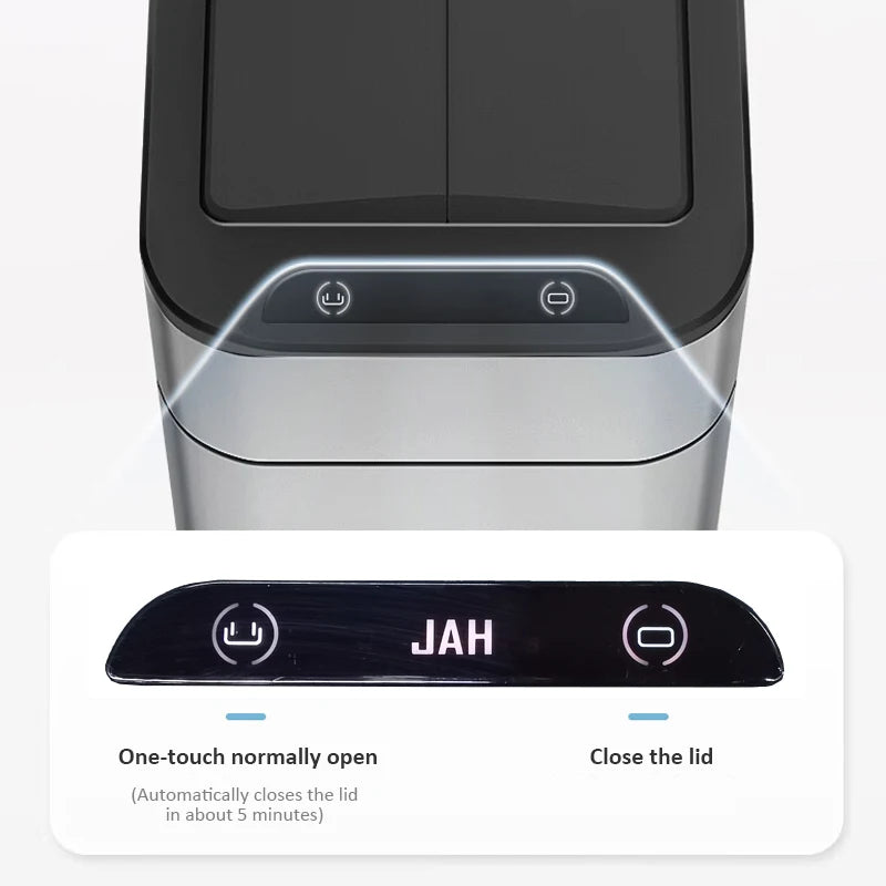 Automatic Stainless Steel Sensor Wastebasket 20-liter Trash Can Stainless Steel Large Kitchen Garbage Can Smart Trash Can 20l 15l