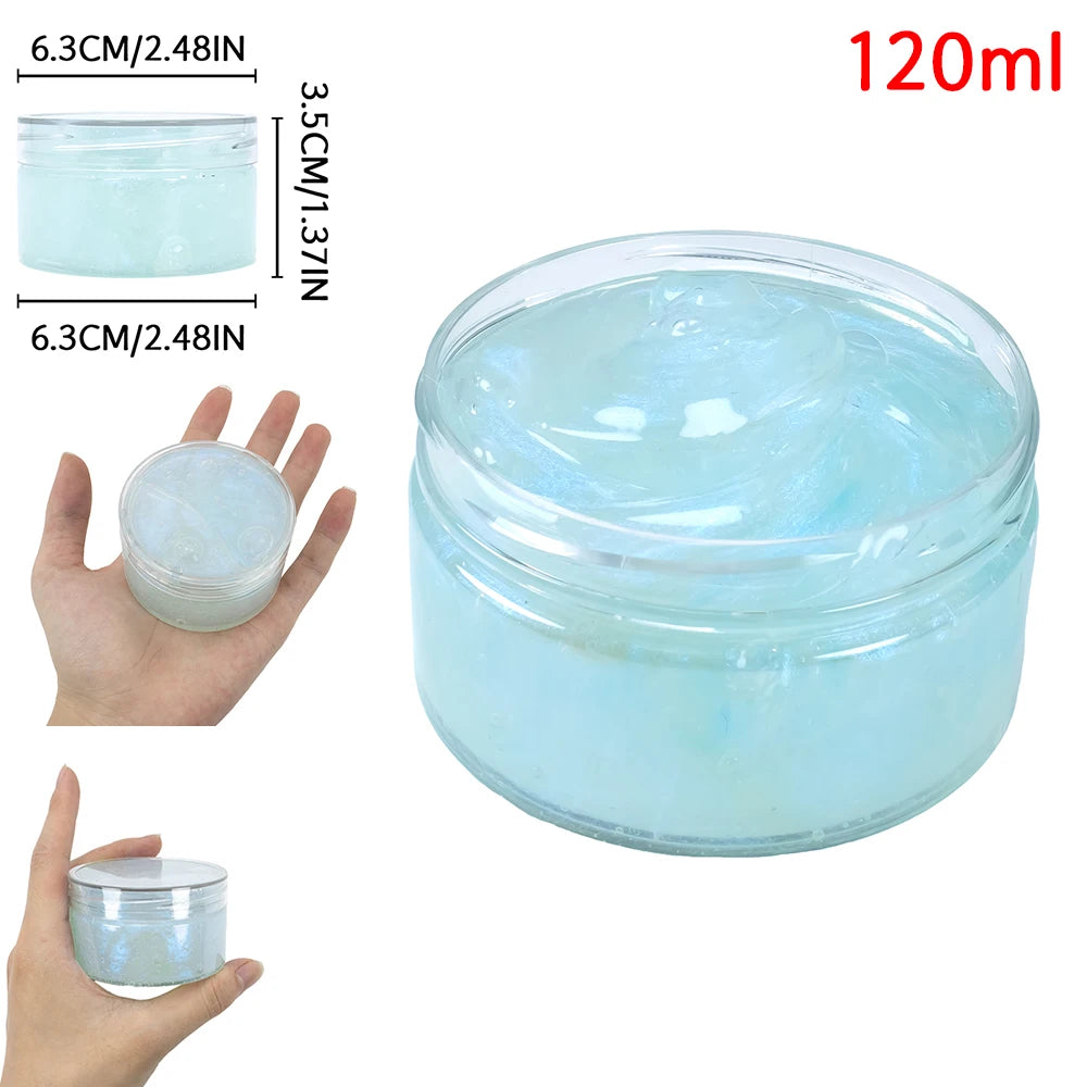 Baby Galaxy Slime Kit Stuffers Snot Clear Slime Stress Relief Toys Putty Party Favors Bubble Slime 120ml