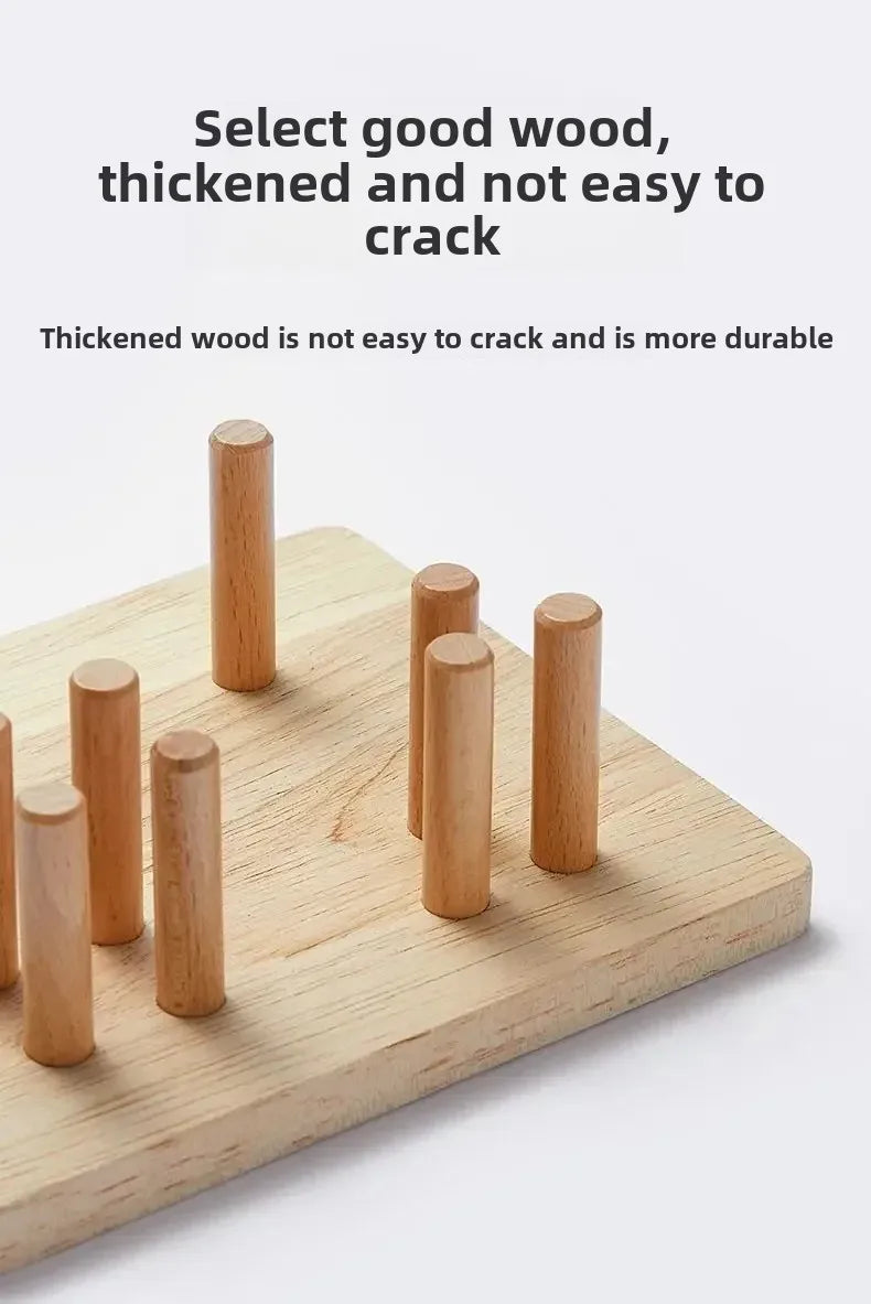 Wooden Matching Sorting Stacking Toys Puzzle for Toddlers and Kids Preschool Fine Motor Skill Toy for 1 Years