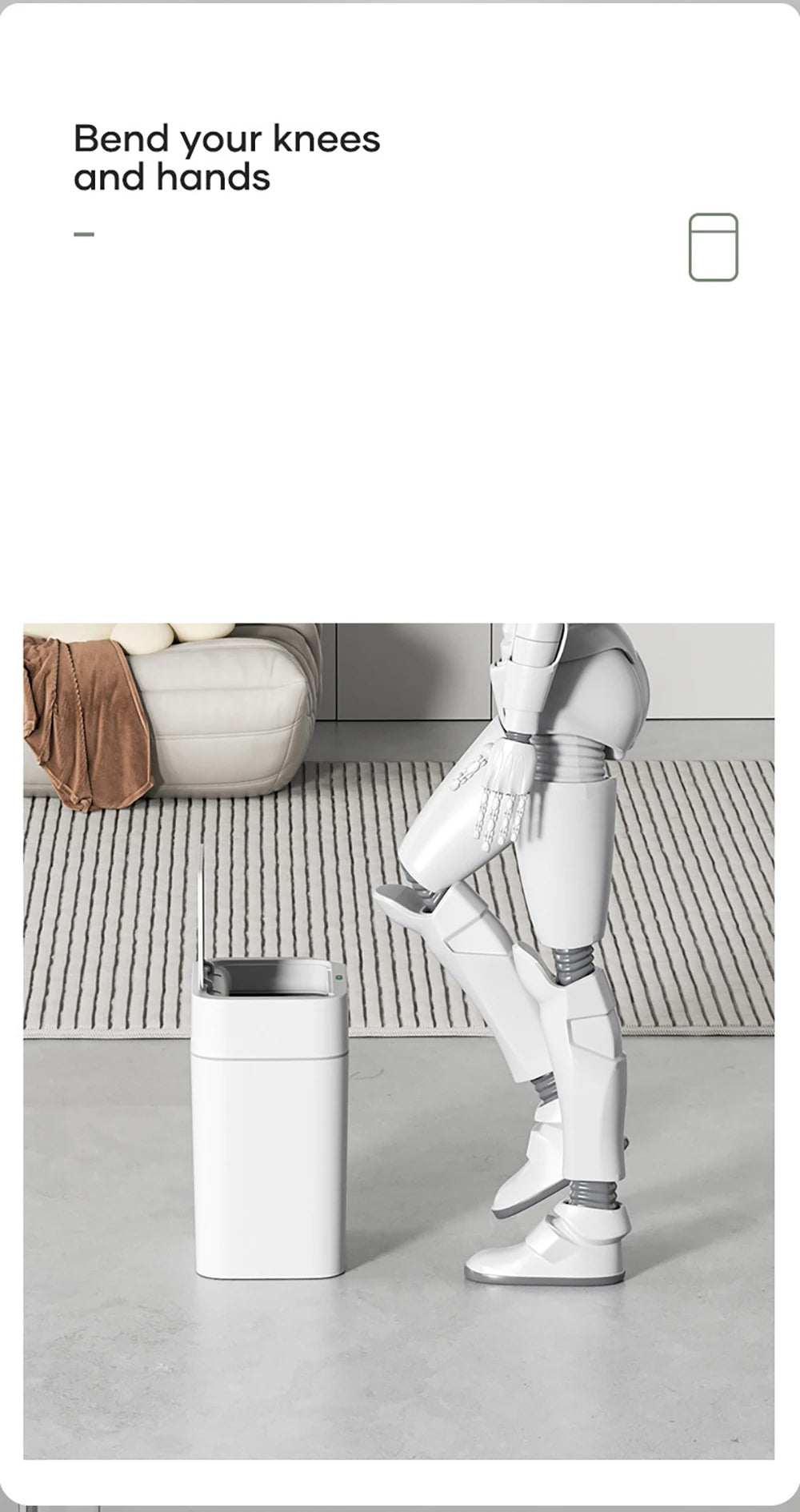 Automatic Trash Bin Smart Sensor Trash Bathroom Anti odor For Toilet White Electric Wastebasket 12/16L