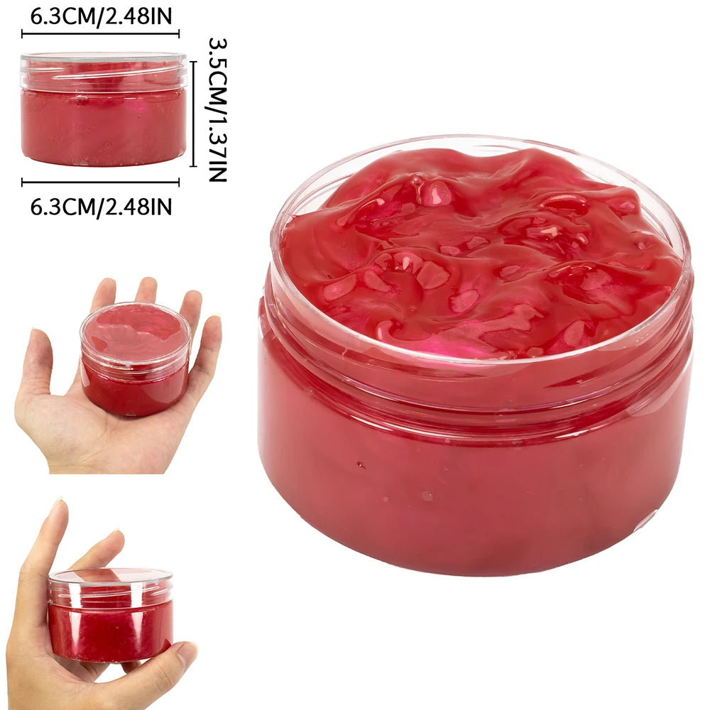 Baby Galaxy Slime Kit Stuffers Snot Clear Slime Stress Relief Toys Putty Party Favors Bubble Slime 120ml