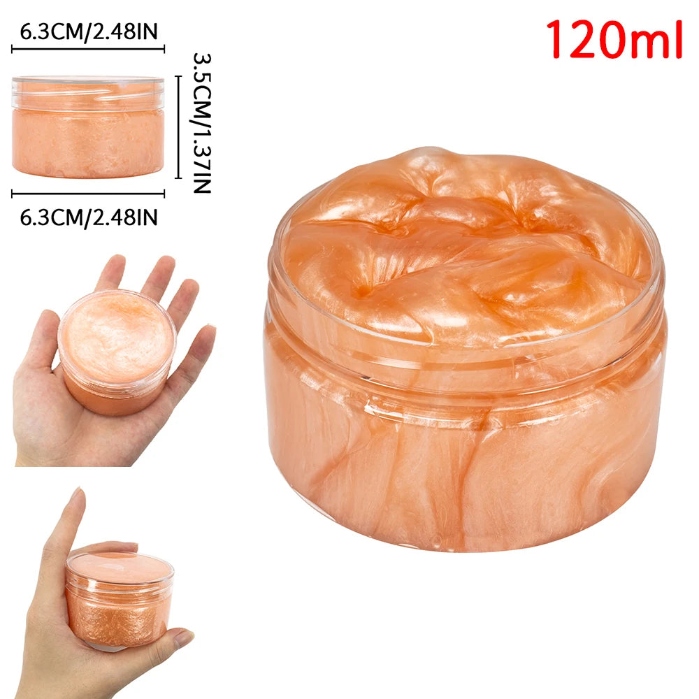 Baby Galaxy Slime Kit Stuffers Snot Clear Slime Stress Relief Toys Putty Party Favors Bubble Slime 120ml