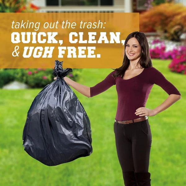 50 gallon black garbage bag, suitable for disposable garbage bags Plastic bags for cleaning 50PCS 39.4in * 47.2in,1.9MIL thick