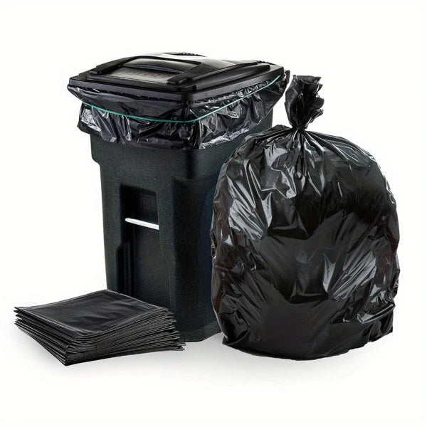 50 gallon black garbage bag, suitable for disposable garbage bags Plastic bags for cleaning 50PCS 39.4in * 47.2in,1.9MIL thick