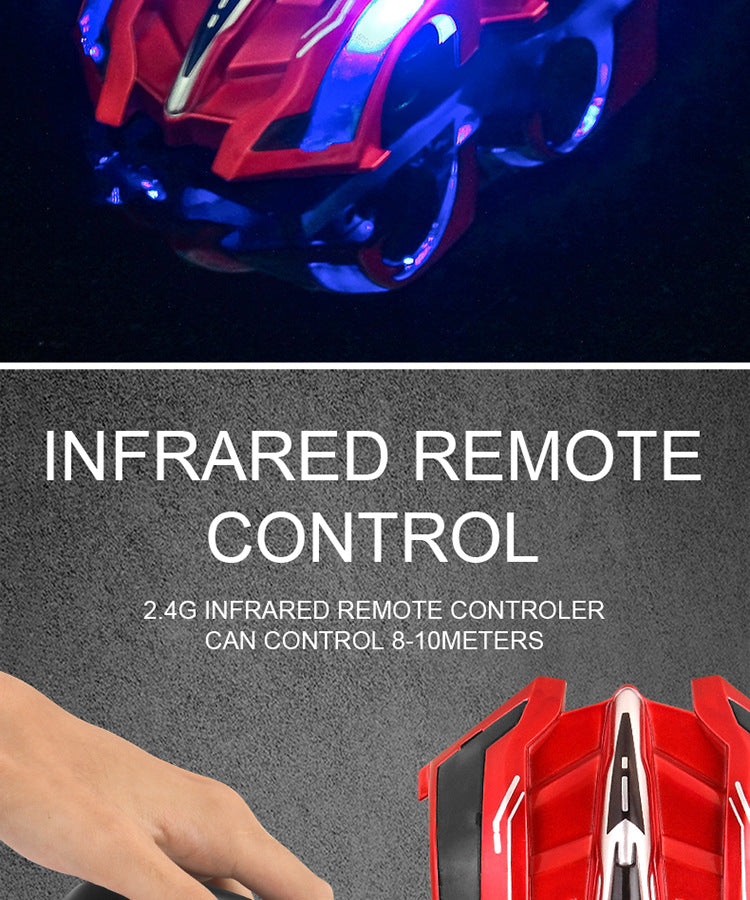 Remote Control Car With Lights Electric Wall Climbing Drift Stunt RC Racing Car Toys For Kids Boy Christmas New Years Gift