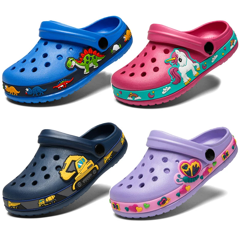 Baby Boys Slippers Cute New Animal Summer Kids Cartoon Sandals Toddler Beach Shoes Girls Cute Slides Children Slippers