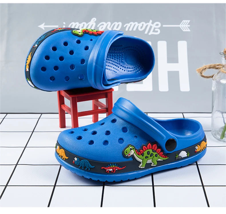 Baby Boys Slippers Cute New Animal Summer Kids Cartoon Sandals Toddler Beach Shoes Girls Cute Slides Children Slippers