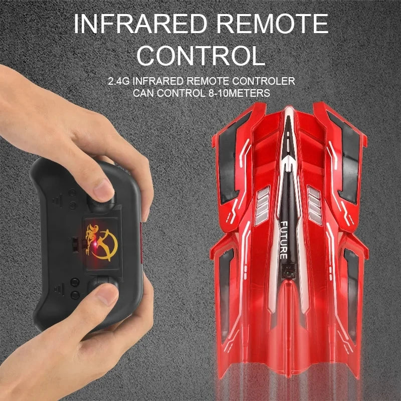 Remote Control Car With Lights Electric Wall Climbing Drift Stunt RC Racing Car Toys For Kids Boy Christmas New Years Gift