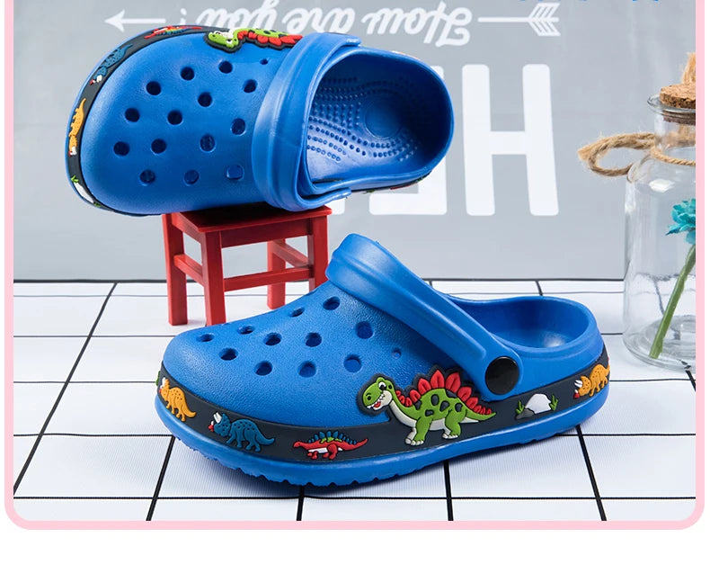 Baby Boys Slippers Cute New Animal Summer Kids Cartoon Sandals Toddler Beach Shoes Girls Cute Slides Children Slippers