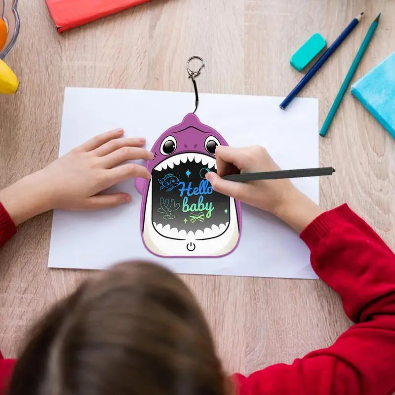 Shark LCD Electronic Drawing Toy Educational Writing Tablet Kids Drawing Tablet Drawing Pad Doodle Board For Toddler