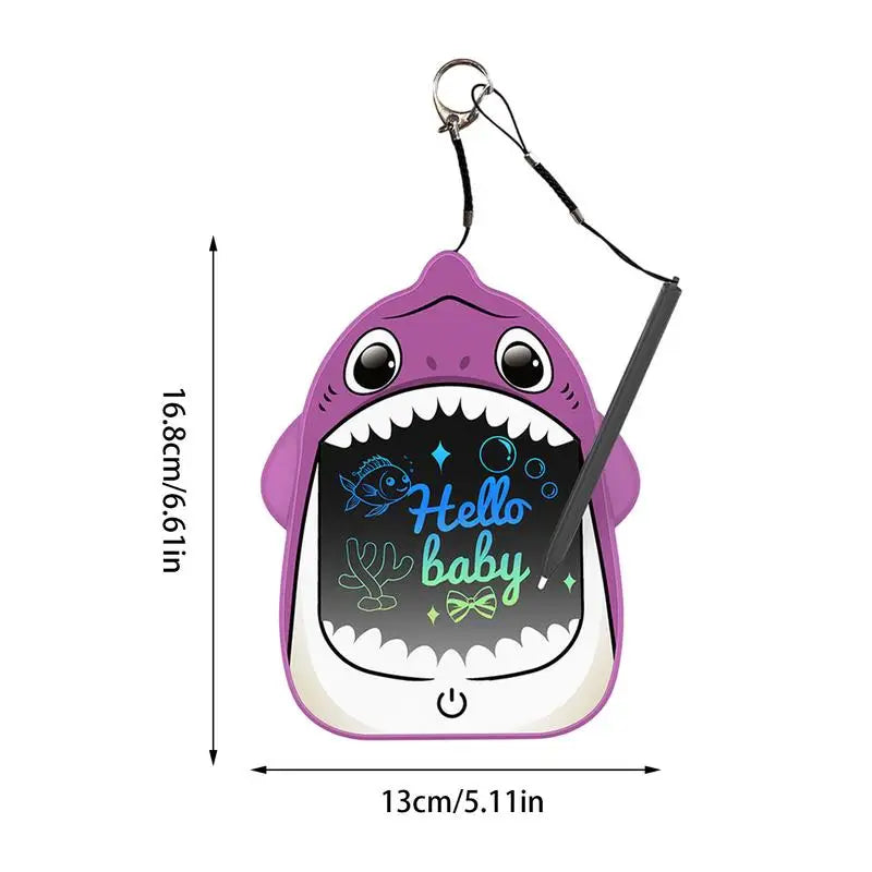 Shark LCD Electronic Drawing Toy Educational Writing Tablet Kids Drawing Tablet Drawing Pad Doodle Board For Toddler