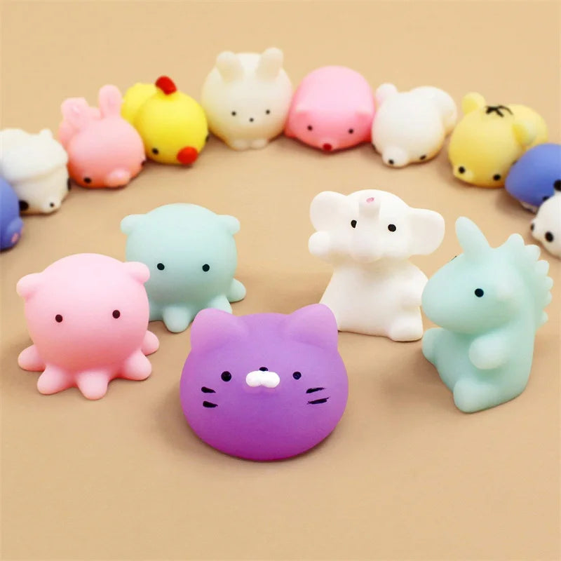 Mochi Squishies Kawaii Anima Squishy Toys For Kids Antistress Ball Squeeze Party Favors Stress Relief Toys 50-5PCS