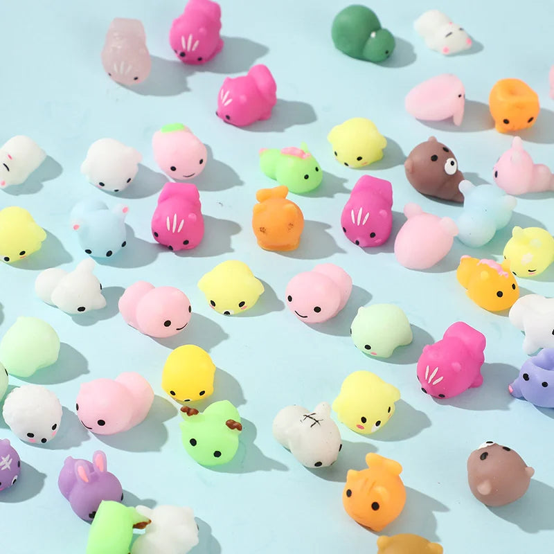 Mochi Squishies Kawaii Anima Squishy Toys For Kids Antistress Ball Squeeze Party Favors Stress Relief Toys 50-5PCS