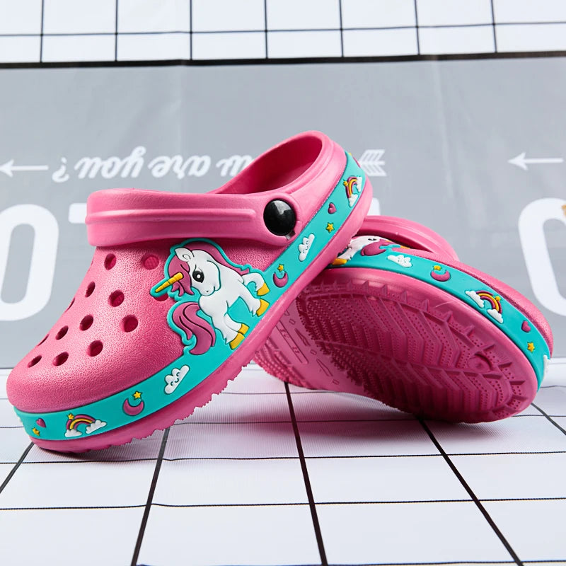 Baby Boys Slippers Cute New Animal Summer Kids Cartoon Sandals Toddler Beach Shoes Girls Cute Slides Children Slippers