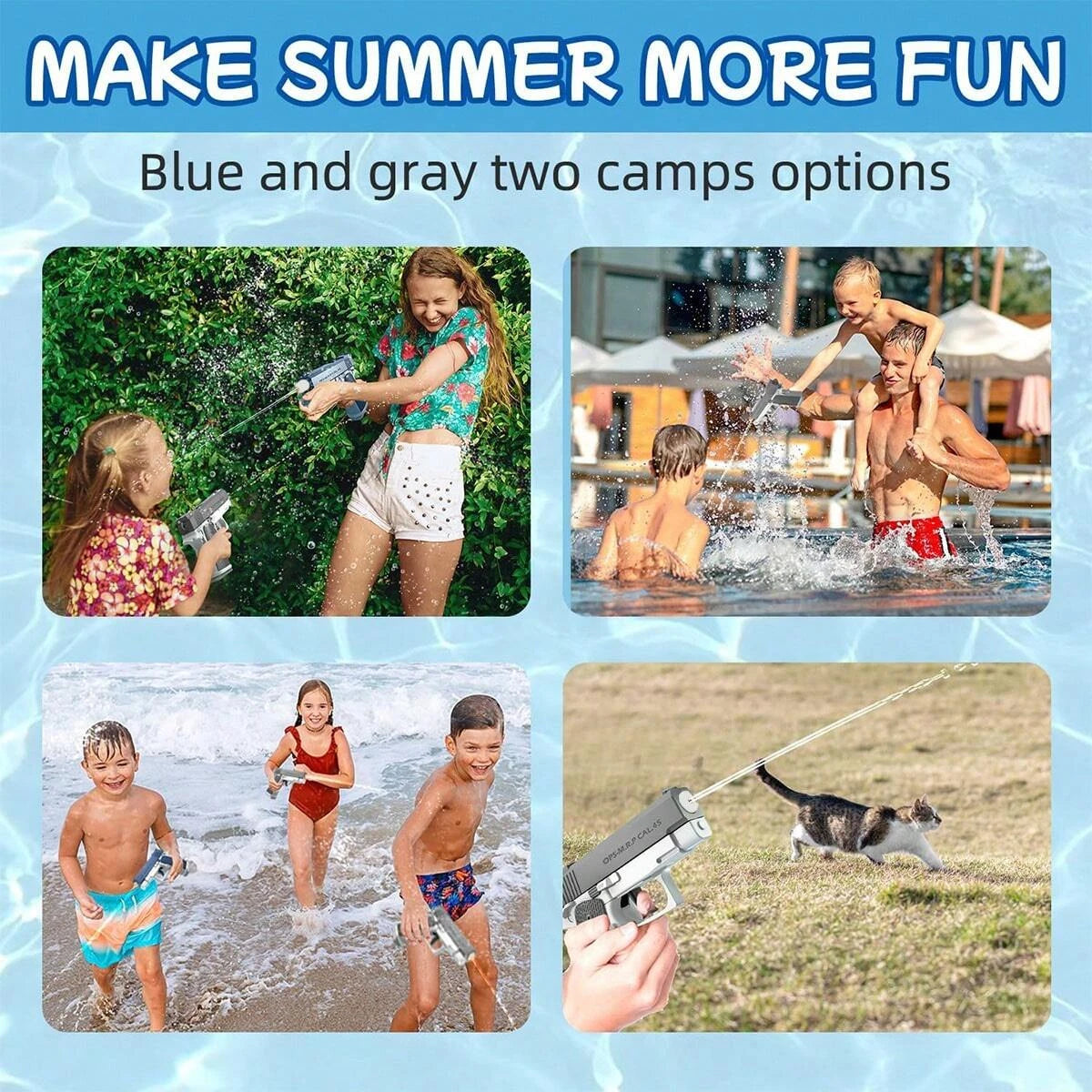 Water Guns Pistol Toy Squirt Guns, Summer Pool Beach Shooting Games Toys, Water Blaster Pistol for Kids