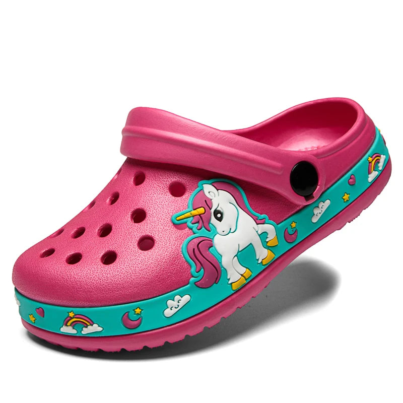 Baby Boys Slippers Cute New Animal Summer Kids Cartoon Sandals Toddler Beach Shoes Girls Cute Slides Children Slippers