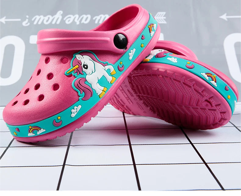 Baby Boys Slippers Cute New Animal Summer Kids Cartoon Sandals Toddler Beach Shoes Girls Cute Slides Children Slippers