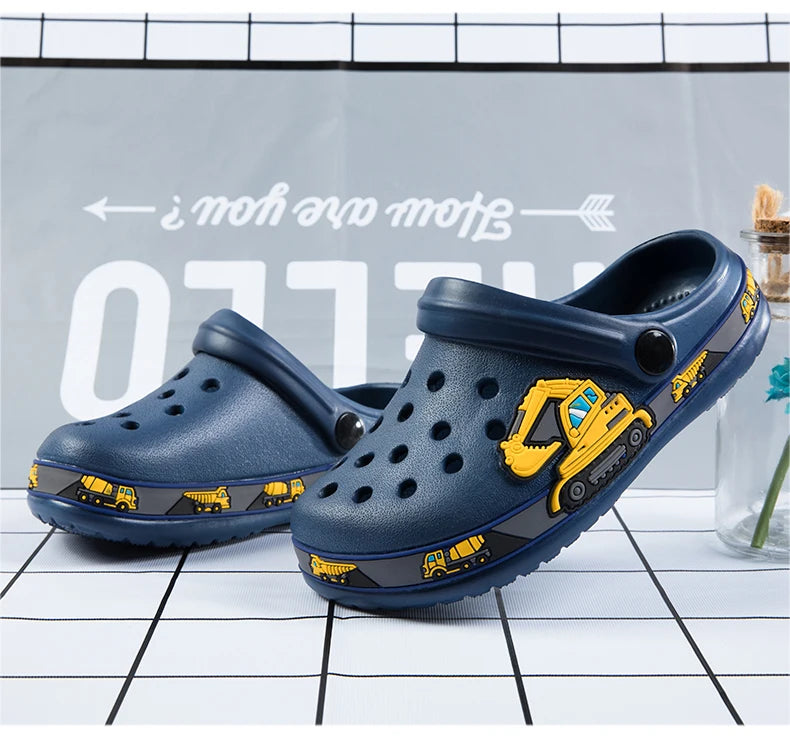 Baby Boys Slippers Cute New Animal Summer Kids Cartoon Sandals Toddler Beach Shoes Girls Cute Slides Children Slippers