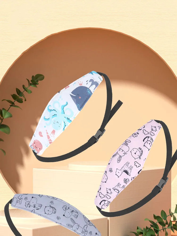 Infant Baby Carseat Head Support Fastening Belt Adjustable Boy Girl Playpens Sleep Positioner Children Car Seat Straps Pillows