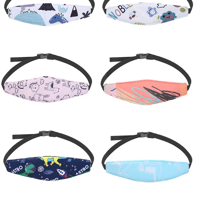 Infant Baby Carseat Head Support Fastening Belt Adjustable Boy Girl Playpens Sleep Positioner Children Car Seat Straps Pillows